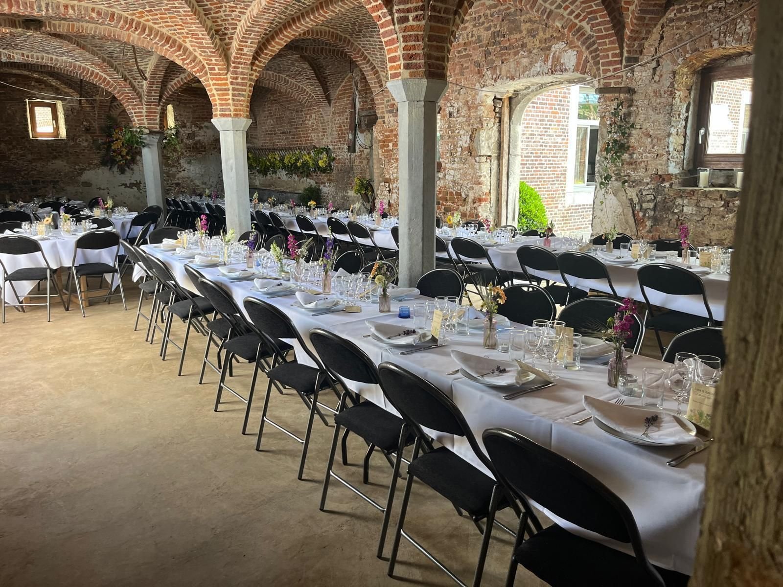 Réception de 100 invités sur la dalle — 28 juin 2025